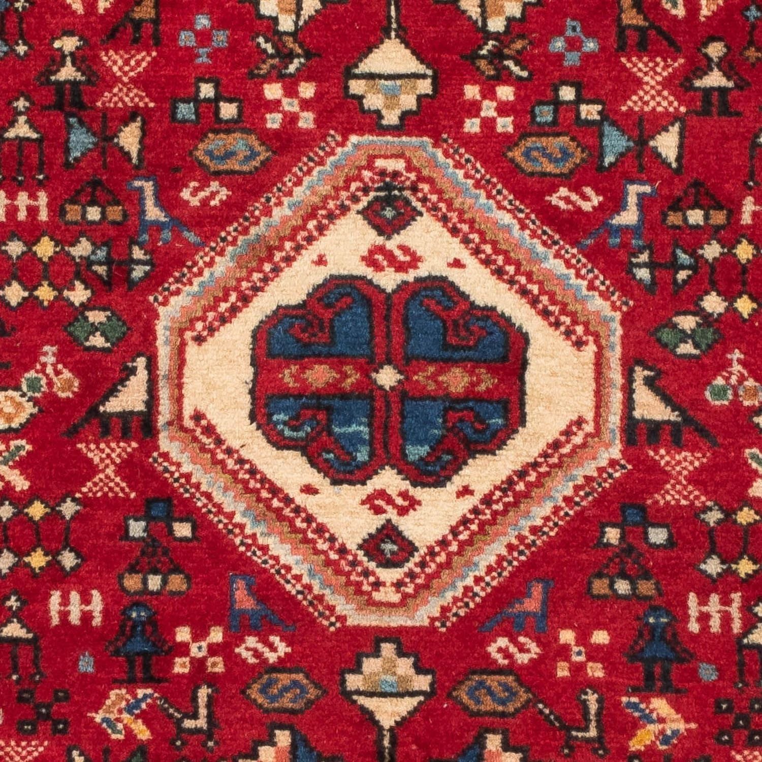 Alfombra persa - Nómada - 128 x 76 cm - rojo