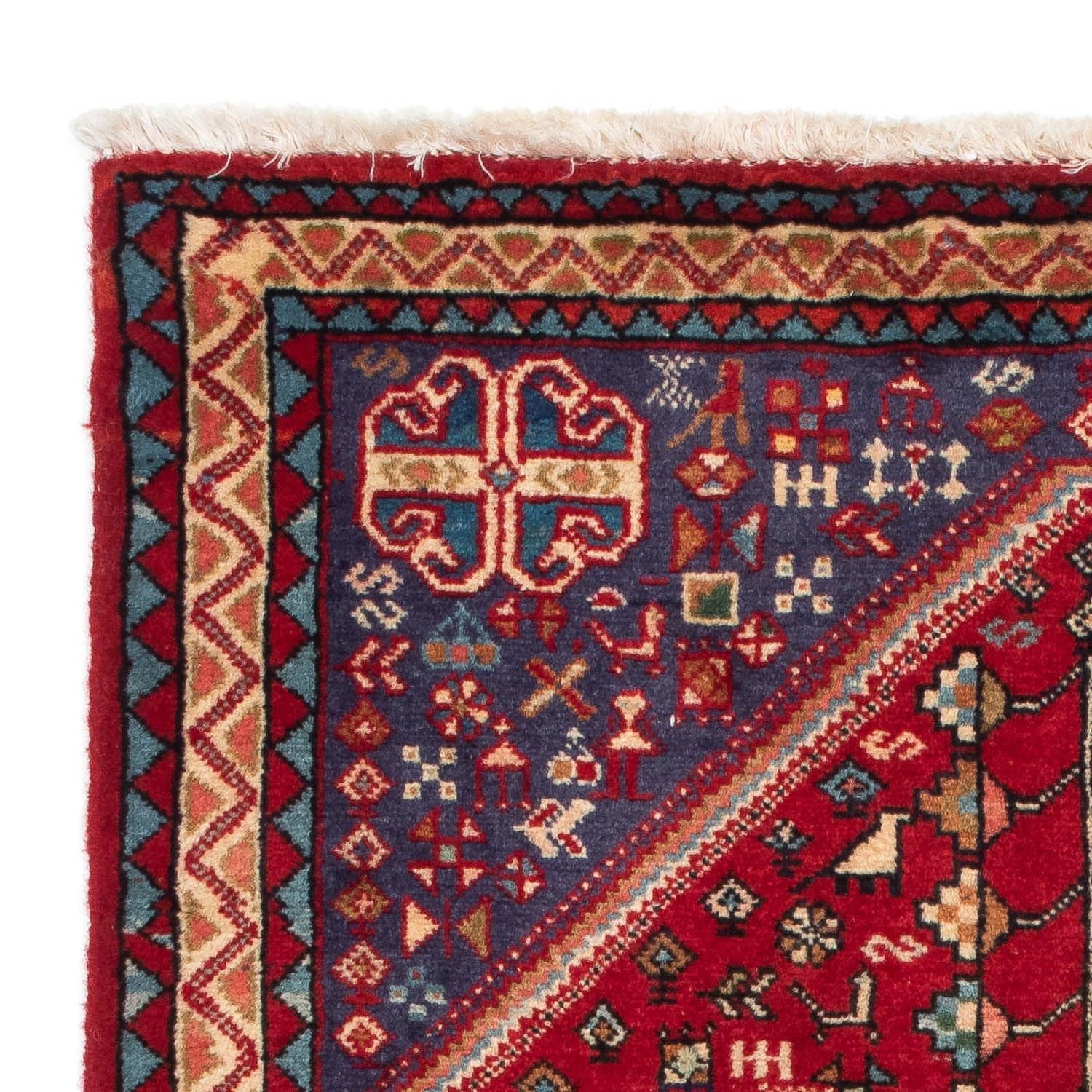Alfombra persa - Nómada - 128 x 76 cm - rojo