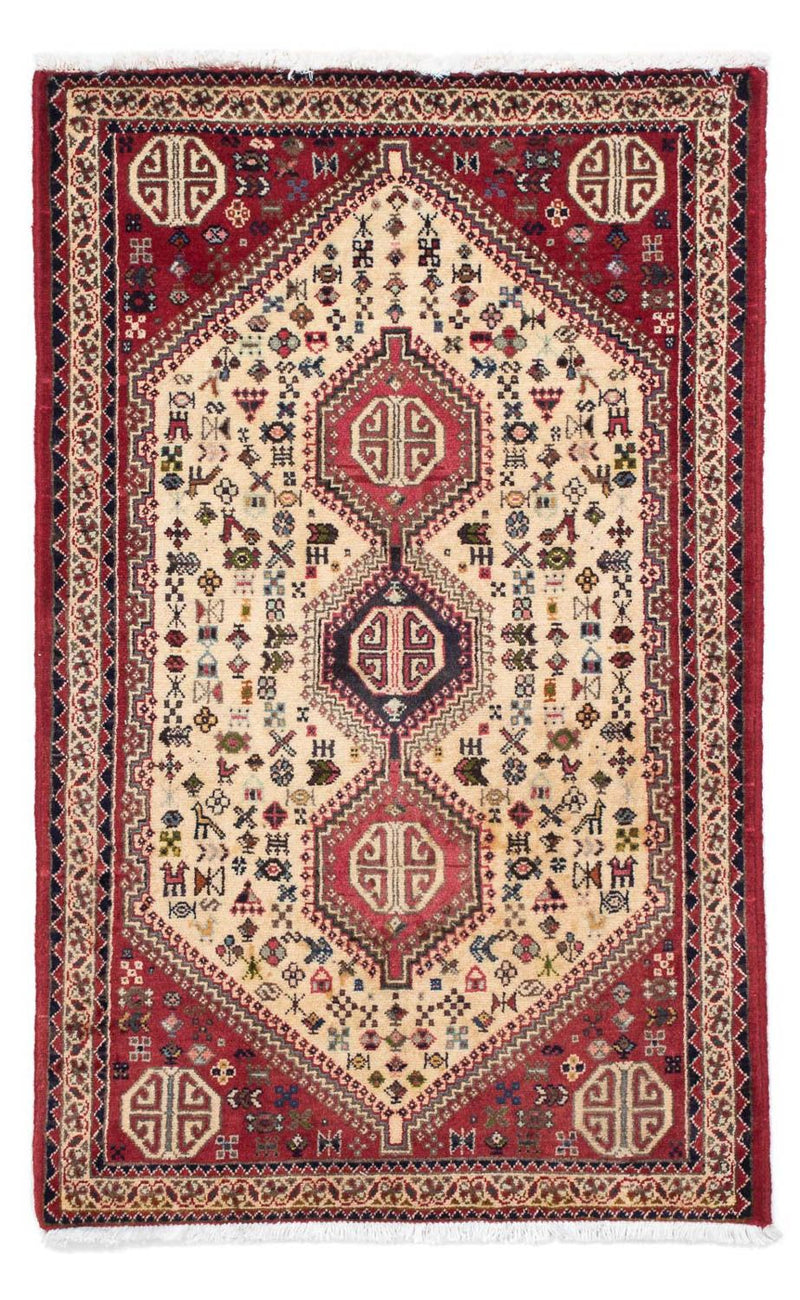 Alfombra persa - Nómada - 123 x 75 cm - rojo claro