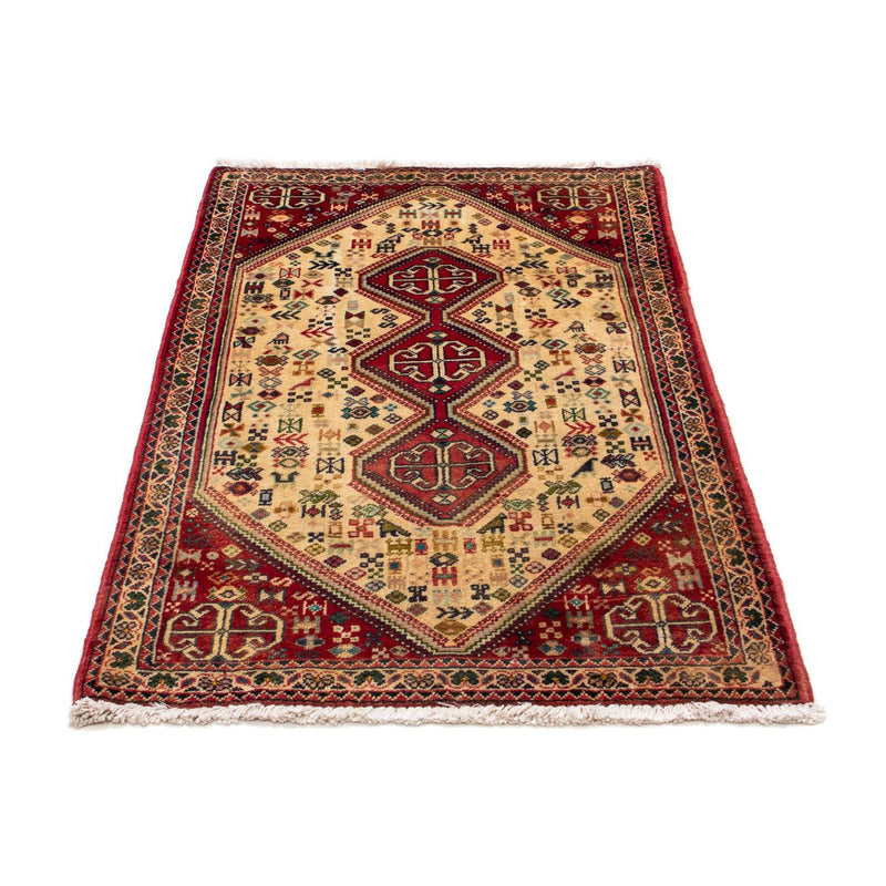 Alfombra persa - Nómada - 123 x 75 cm - rojo claro