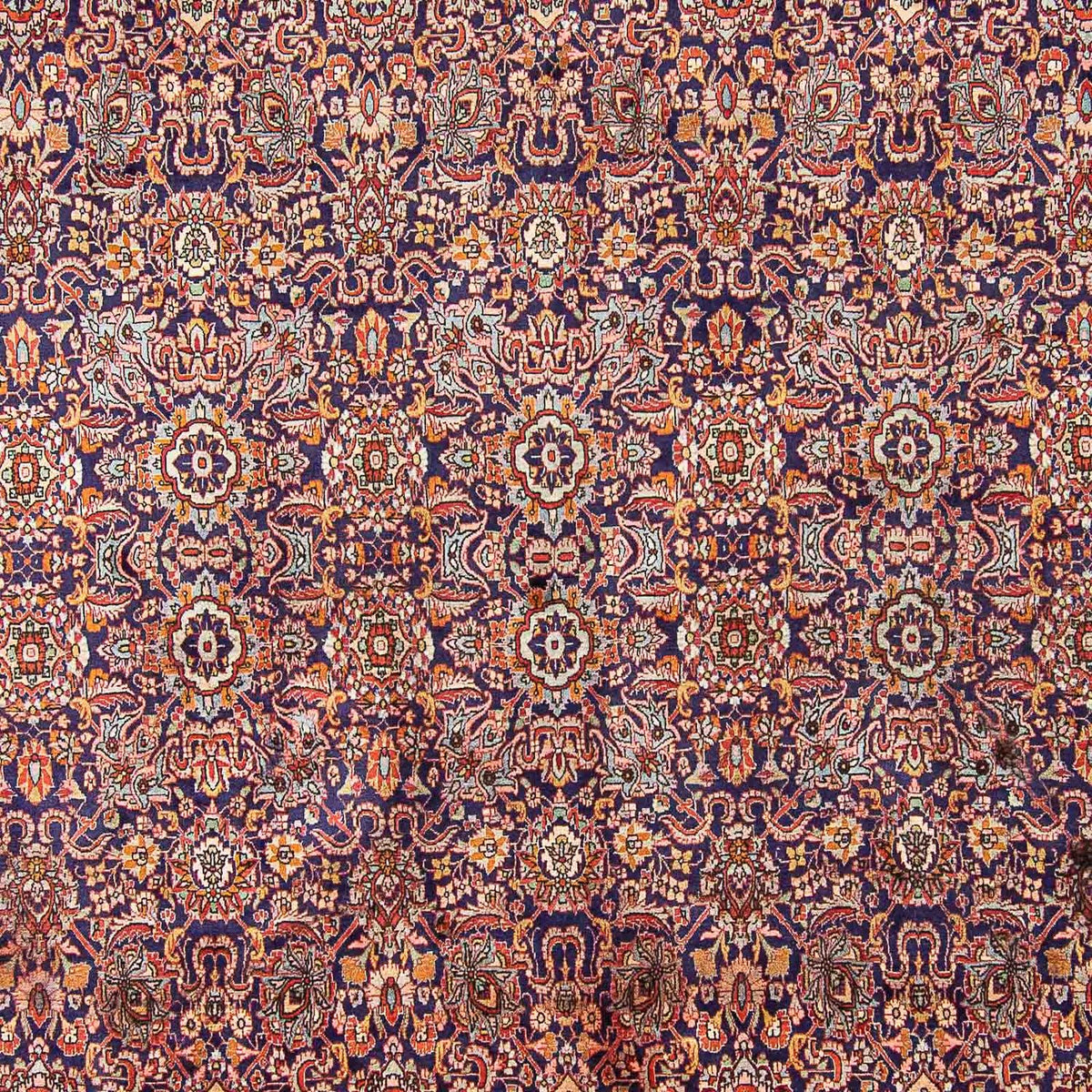 Alfombra persa - Bidjar - 385 x 300 cm - azul oscuro