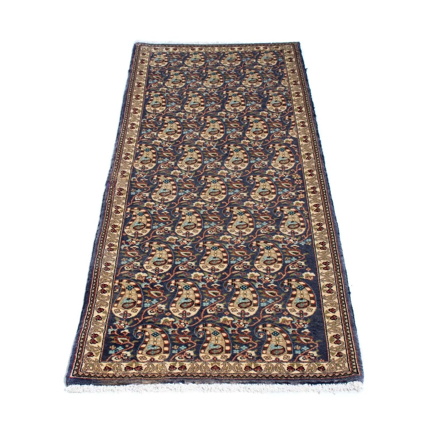 Alfombra de pasillo Alfombra persa - Ghom - 153 x 54 cm - multicolor