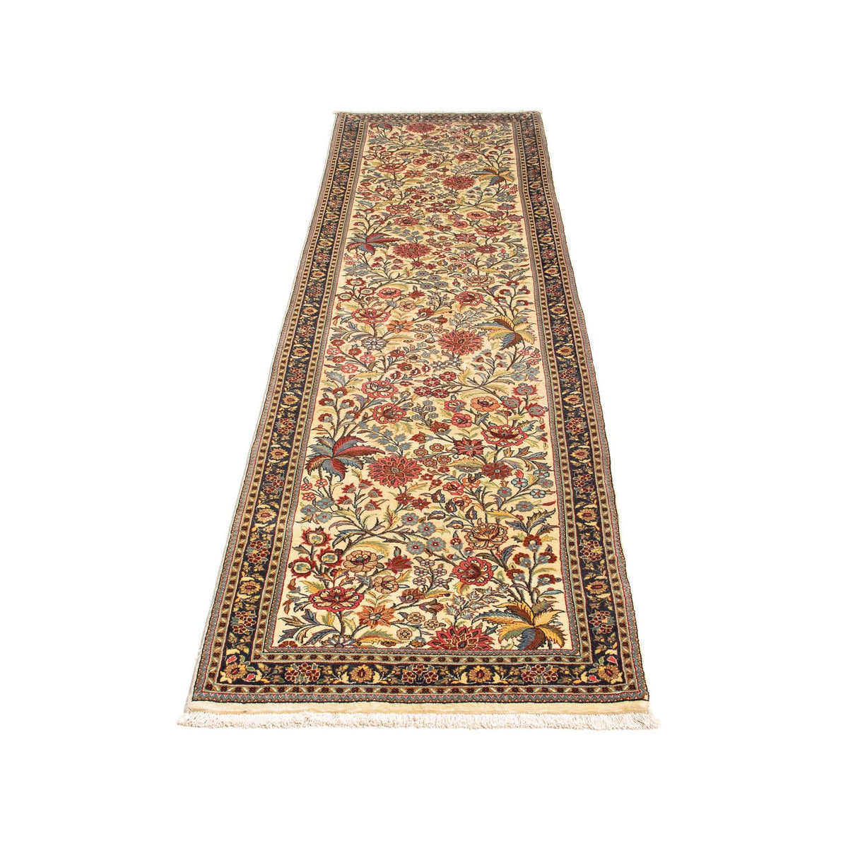 Alfombra de pasillo Alfombra persa - Ghom - 267 x 69 cm - beige