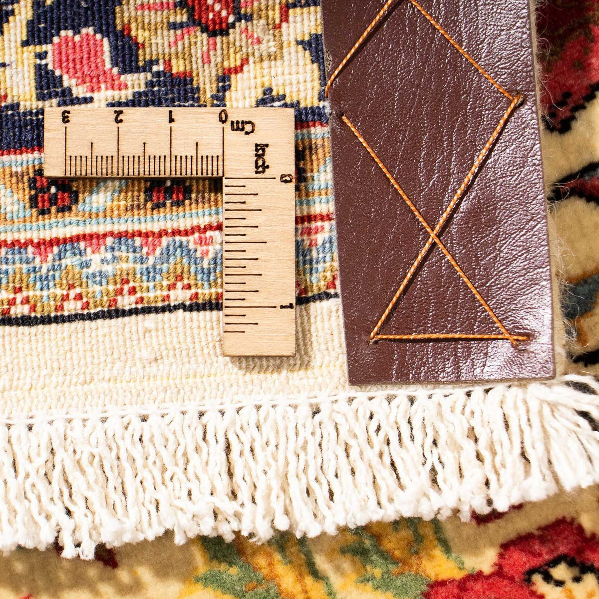 Alfombra de pasillo Alfombra persa - Ghom - 267 x 69 cm - beige