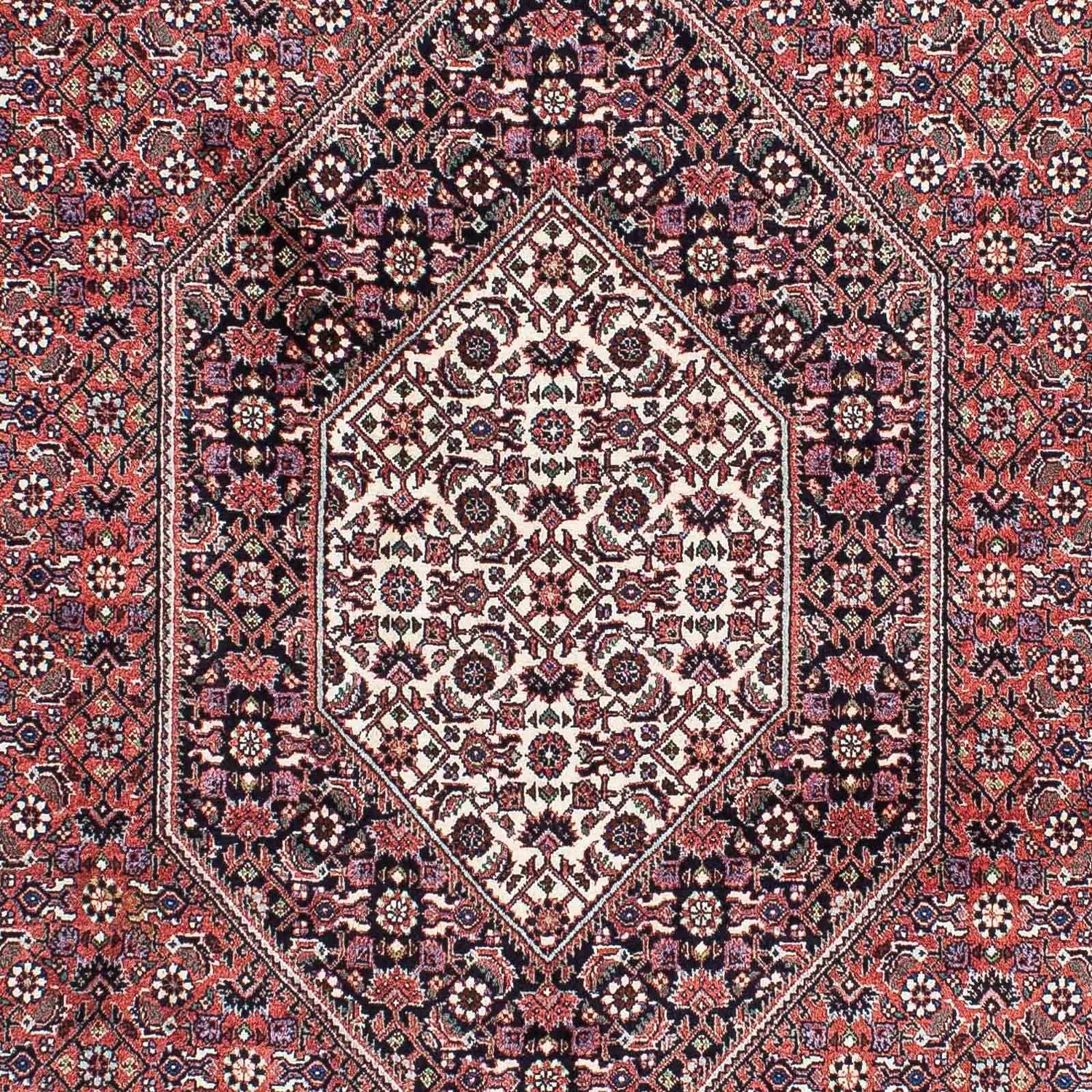 Alfombra persa - Bidjar - 219 x 134 cm - rojo claro