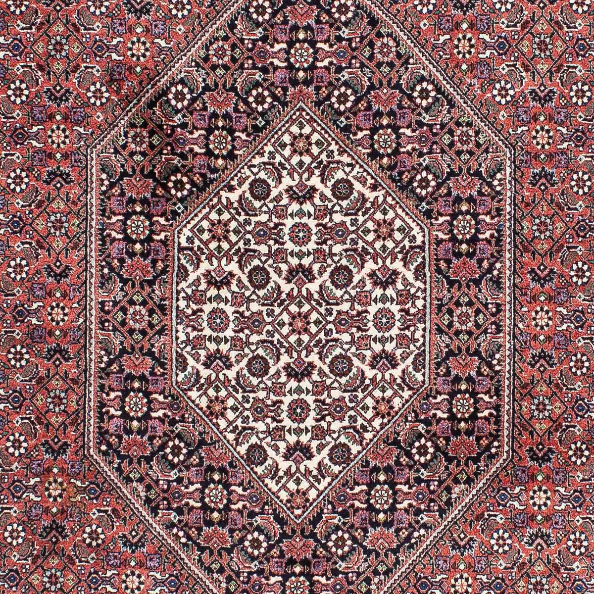 Alfombra persa - Bidjar - 219 x 134 cm - rojo claro