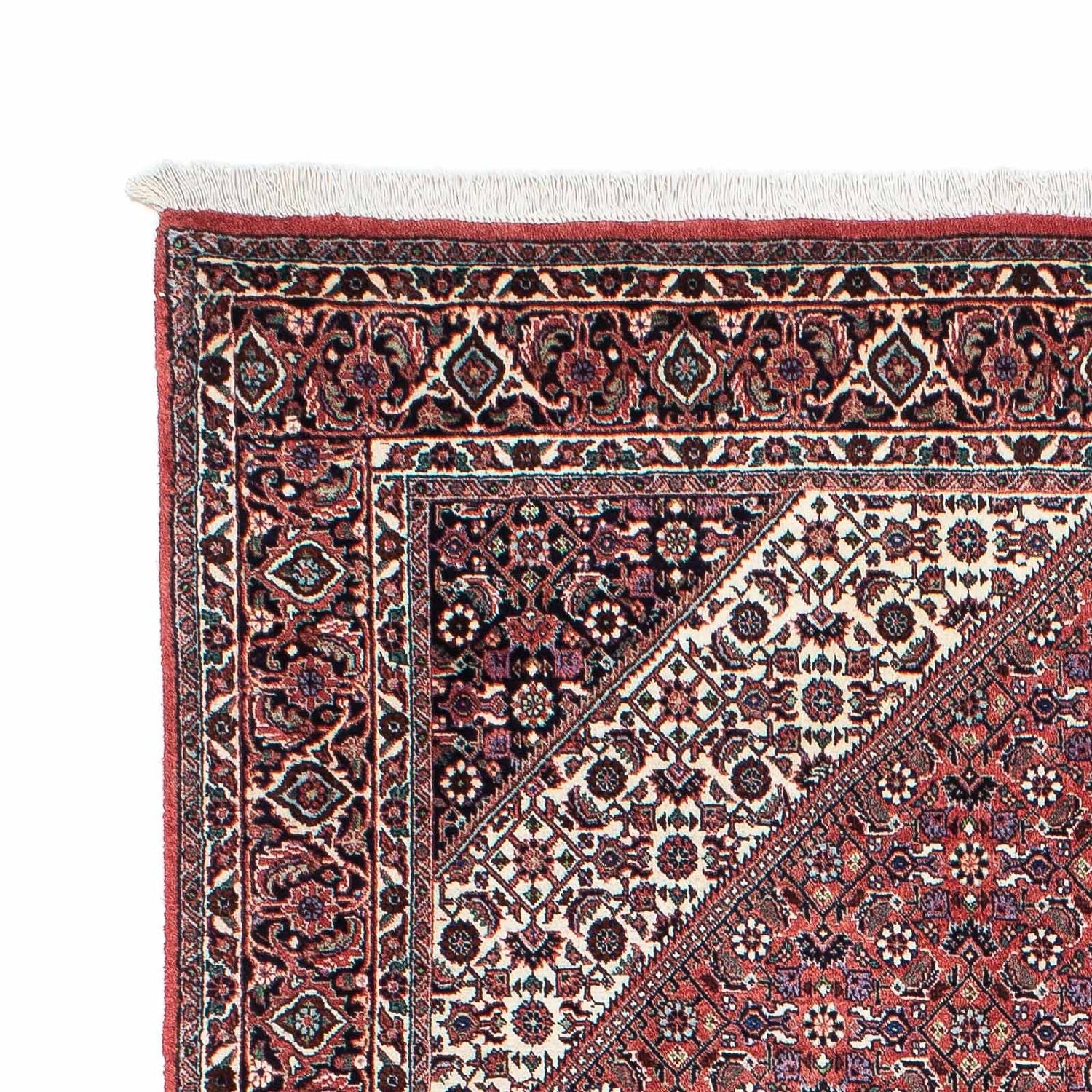 Alfombra persa - Bidjar - 219 x 134 cm - rojo claro
