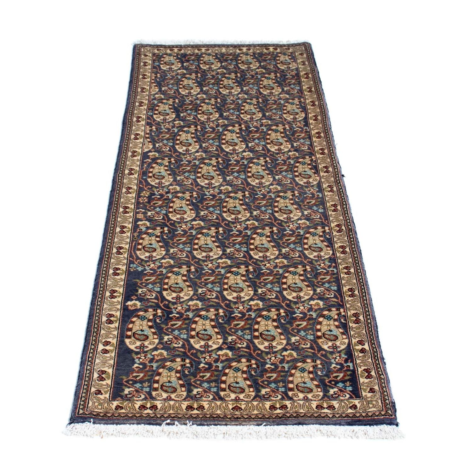 Alfombra de pasillo Alfombra persa - Ghom - 156 x 54 cm - multicolor