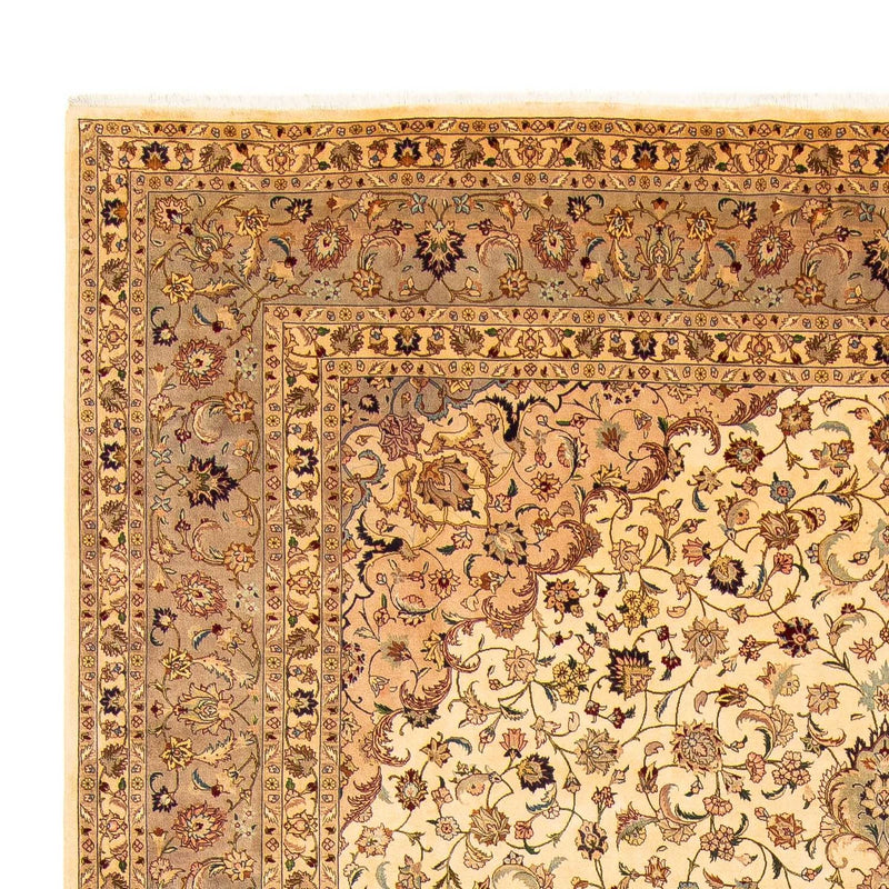 Alfombra persa - Tabriz - 377 x 298 cm - marrón claro
