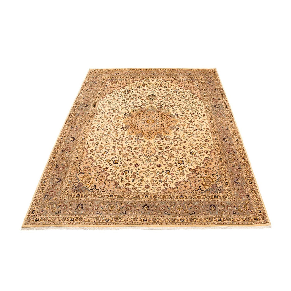 Alfombra persa - Tabriz - 377 x 298 cm - marrón claro