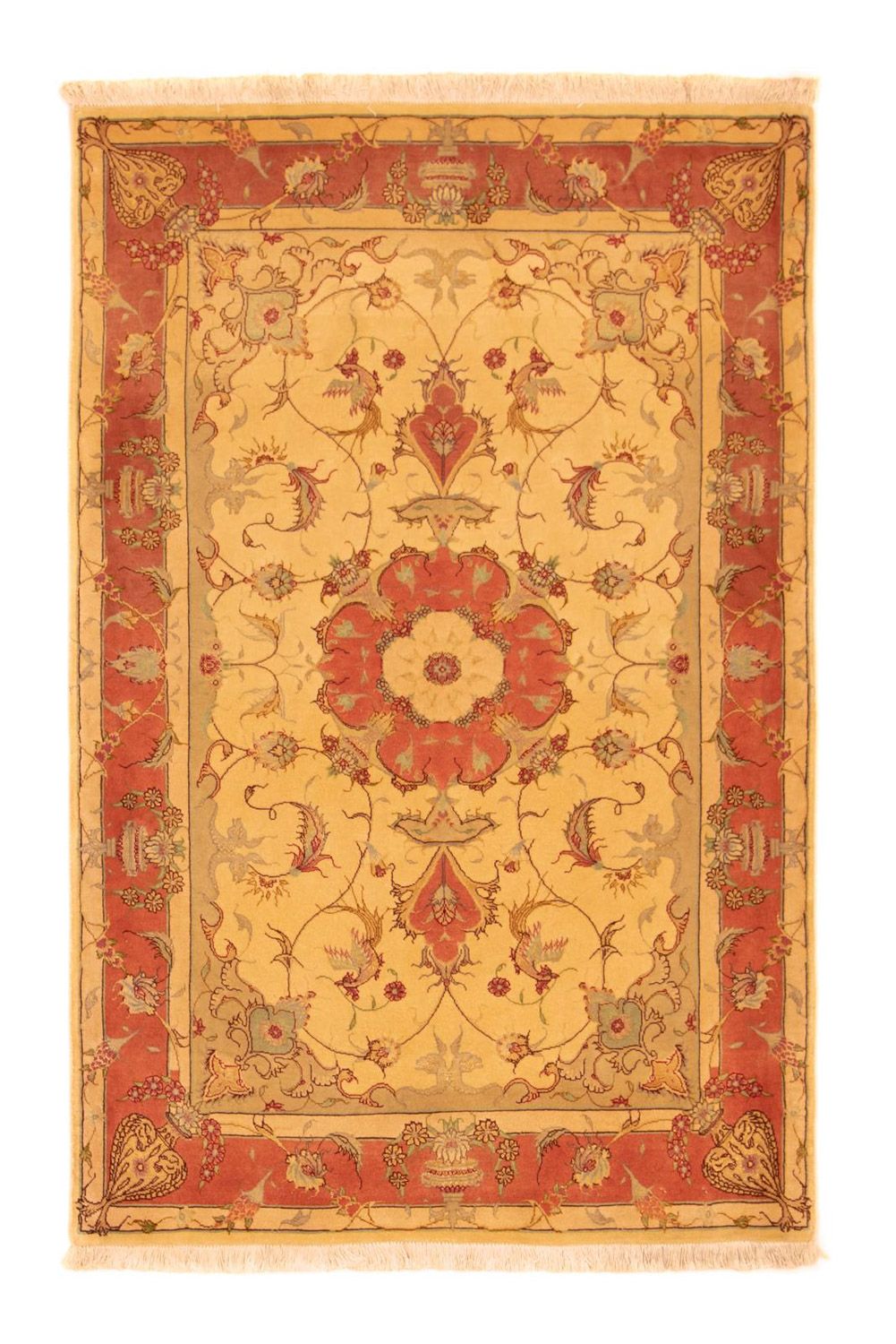 Alfombra Persa - Tabriz - Real - 155 x 100 cm - beige