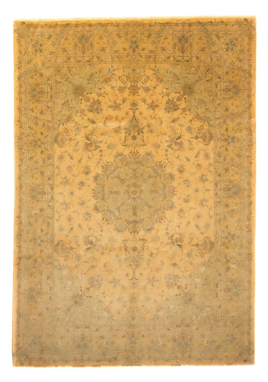 Alfombra Persa - Tabriz - Real - 352 x 251 cm - marrón claro