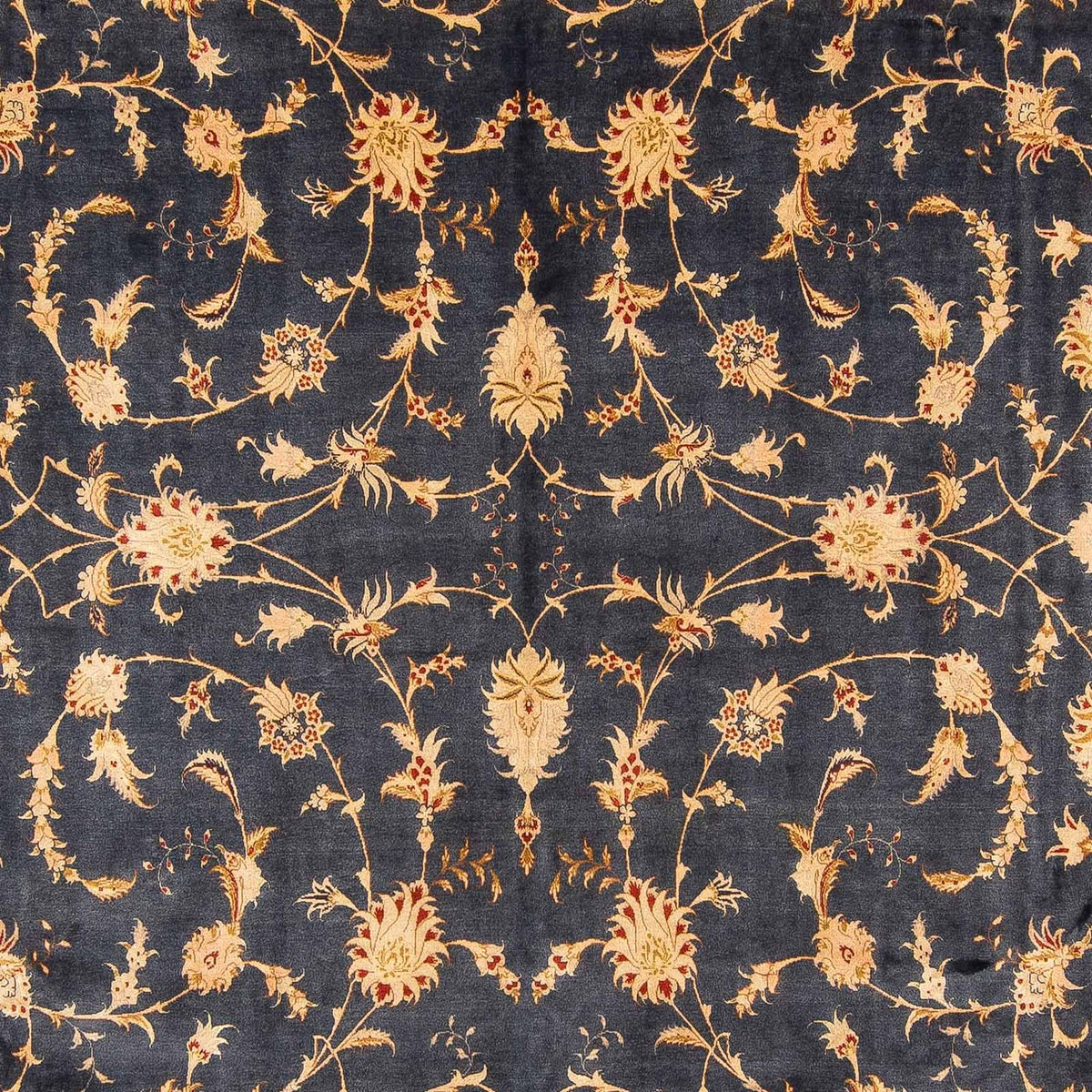 Alfombra Persa - Tabriz - Real - 415 x 298 cm - azul oscuro