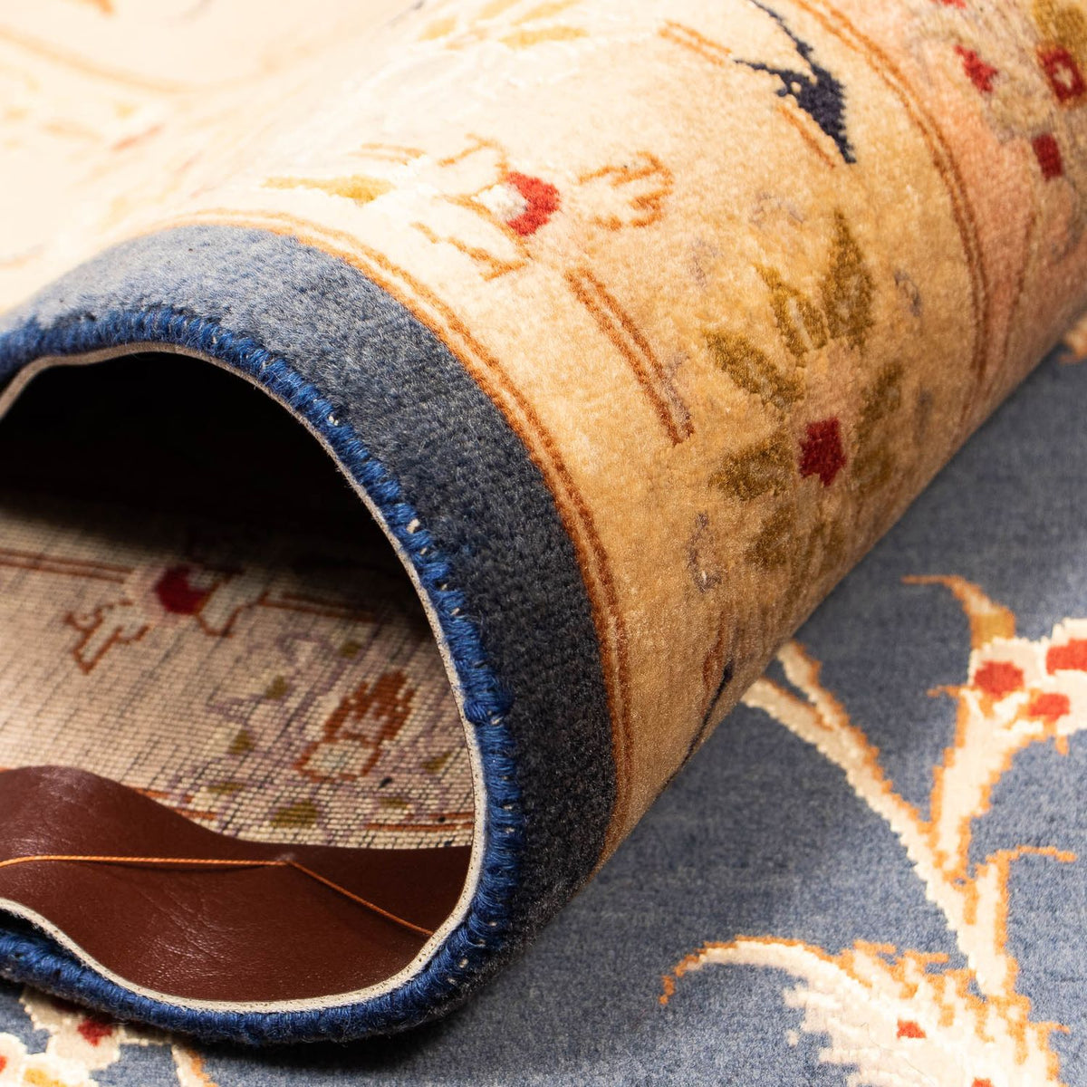 Alfombra Persa - Tabriz - Real - 415 x 298 cm - azul oscuro