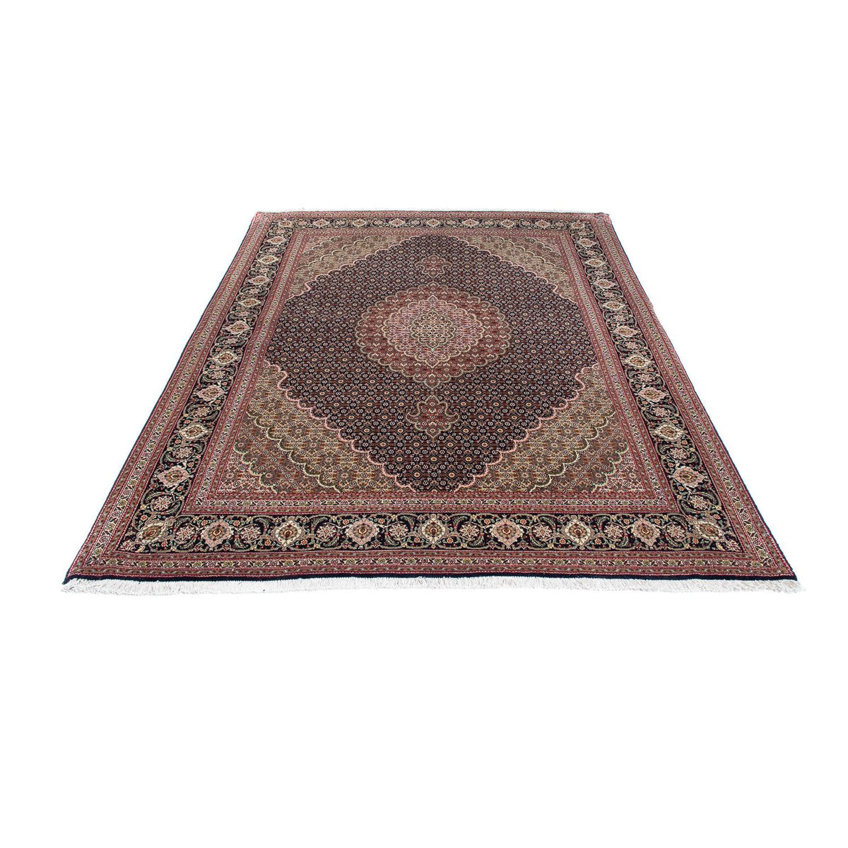 Alfombra persa - Tabriz - 205 x 150 cm - marrón claro