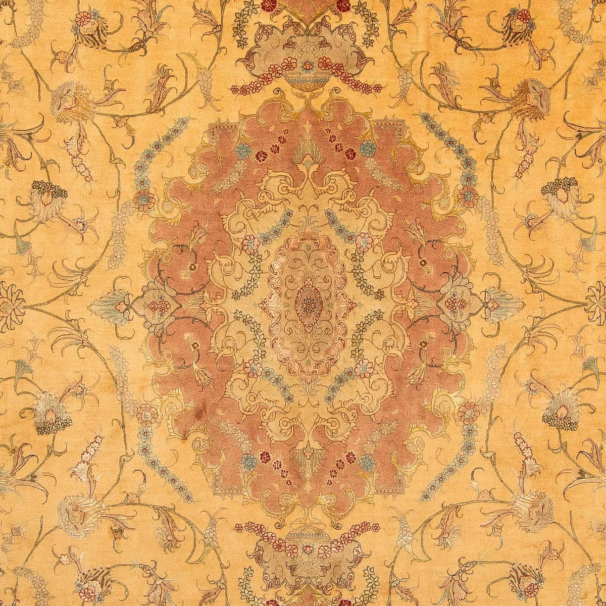 Alfombra Persa - Tabriz - Real - 398 x 306 cm - oro