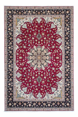 Alfombra Persa - Tabriz - Real - 307 x 204 cm - rojo oscuro