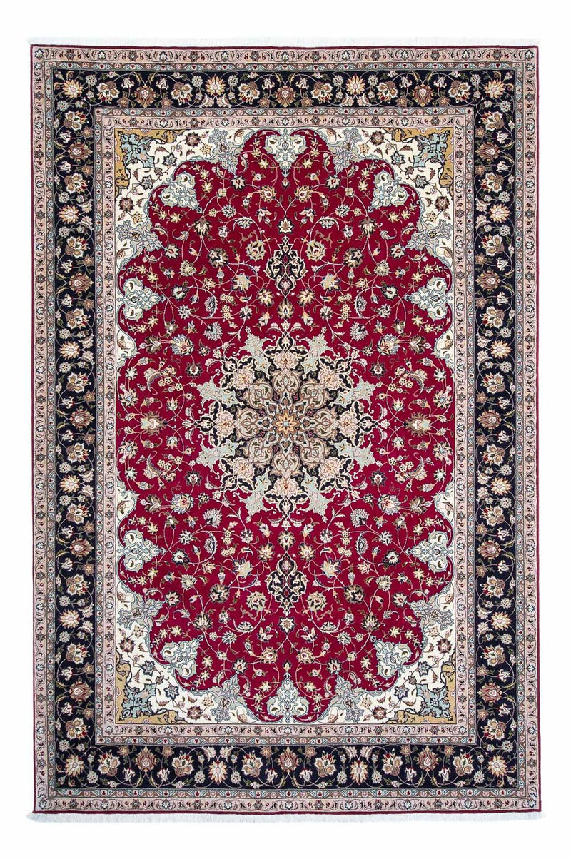 Alfombra Persa - Tabriz - Real - 307 x 204 cm - rojo oscuro