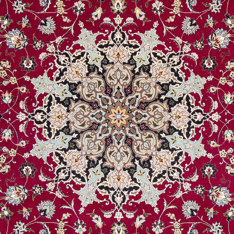 Alfombra Persa - Tabriz - Real - 307 x 204 cm - rojo oscuro