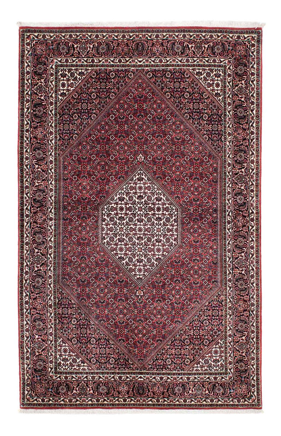 Alfombra persa - Bidjar - 217 x 131 cm - rojo