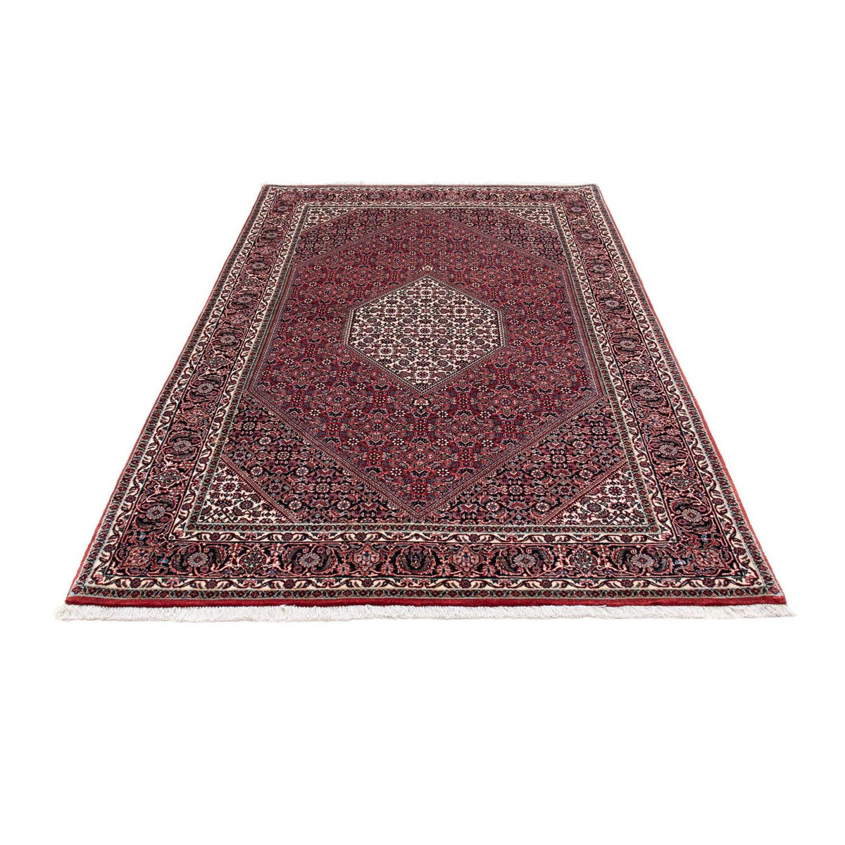 Alfombra persa - Bidjar - 217 x 131 cm - rojo