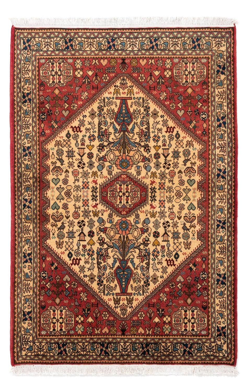 Alfombra persa - Nómada - 157 x 102 cm - rojo claro