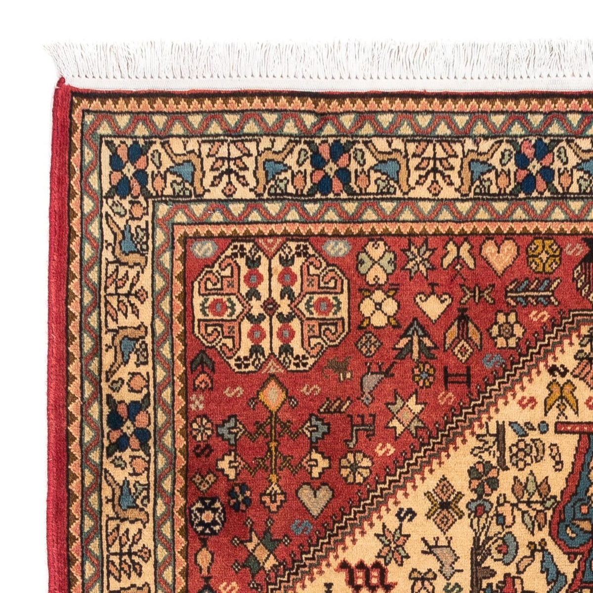 Alfombra persa - Nómada - 157 x 102 cm - rojo claro