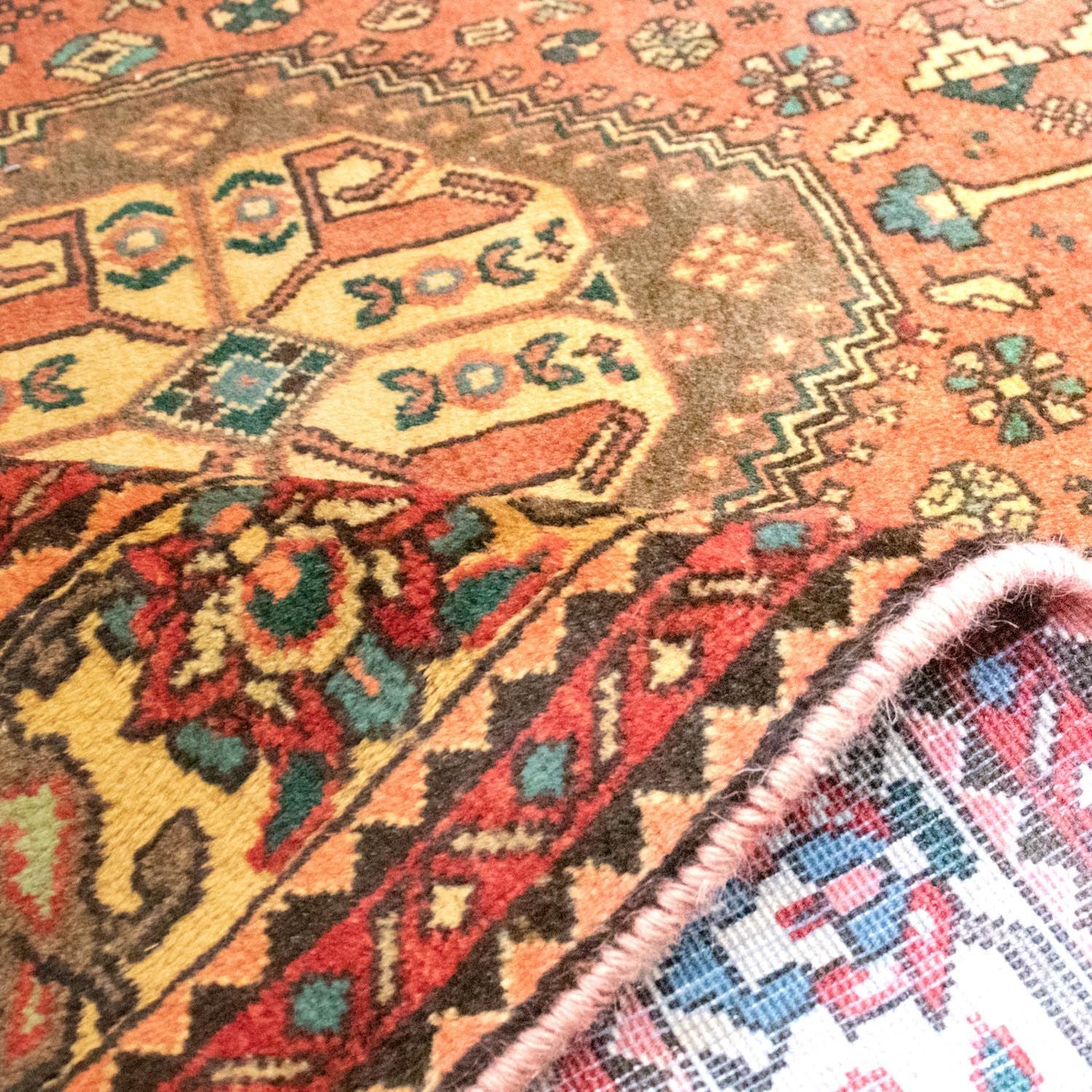 Alfombra persa - Nómada - 197 x 153 cm - rojo