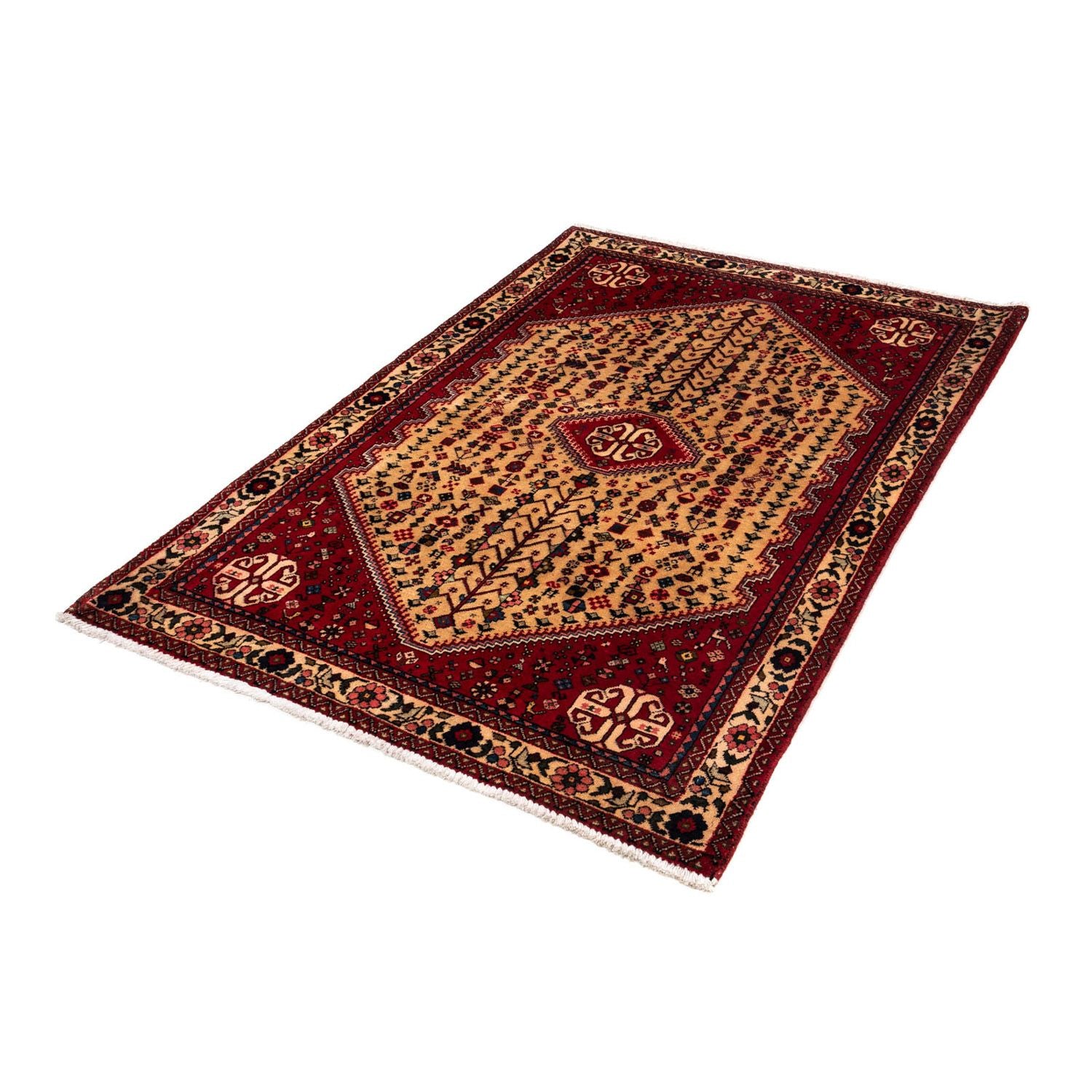 Alfombra persa - Nómada - 157 x 105 cm - rojo oscuro