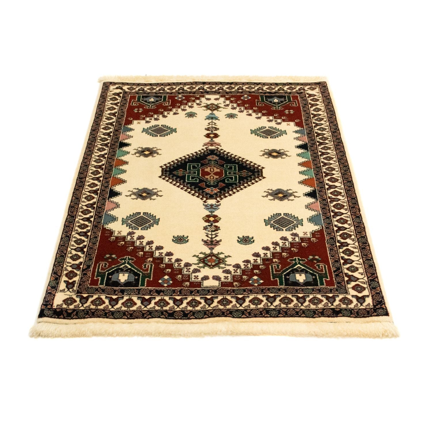 Alfombra persa - Nómada - 121 x 81 cm - beige