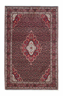 Alfombra persa - Bidjar - 214 x 133 cm - rojo