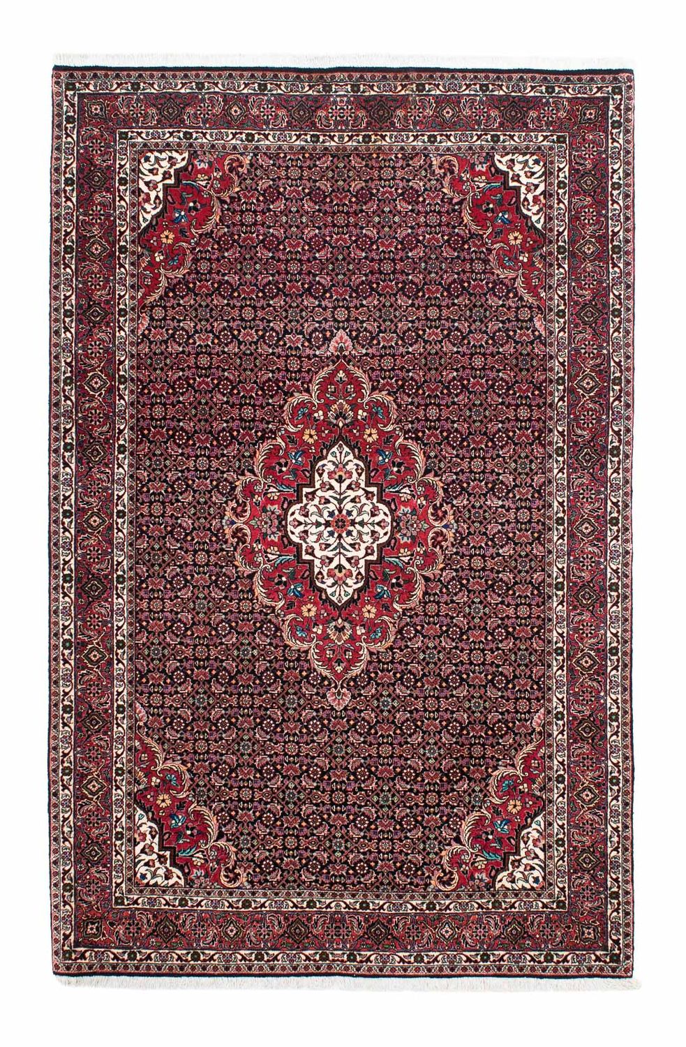 Alfombra persa - Bidjar - 214 x 133 cm - rojo