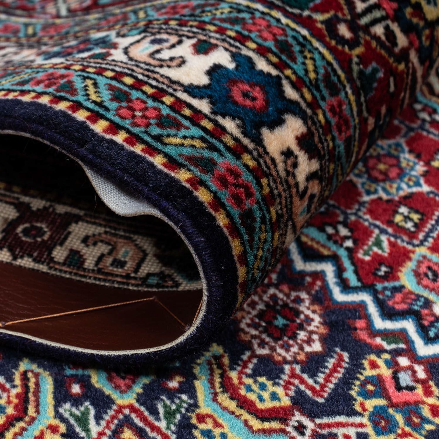Alfombra Persa - Tabriz - Real - 300 x 197 cm - azul oscuro