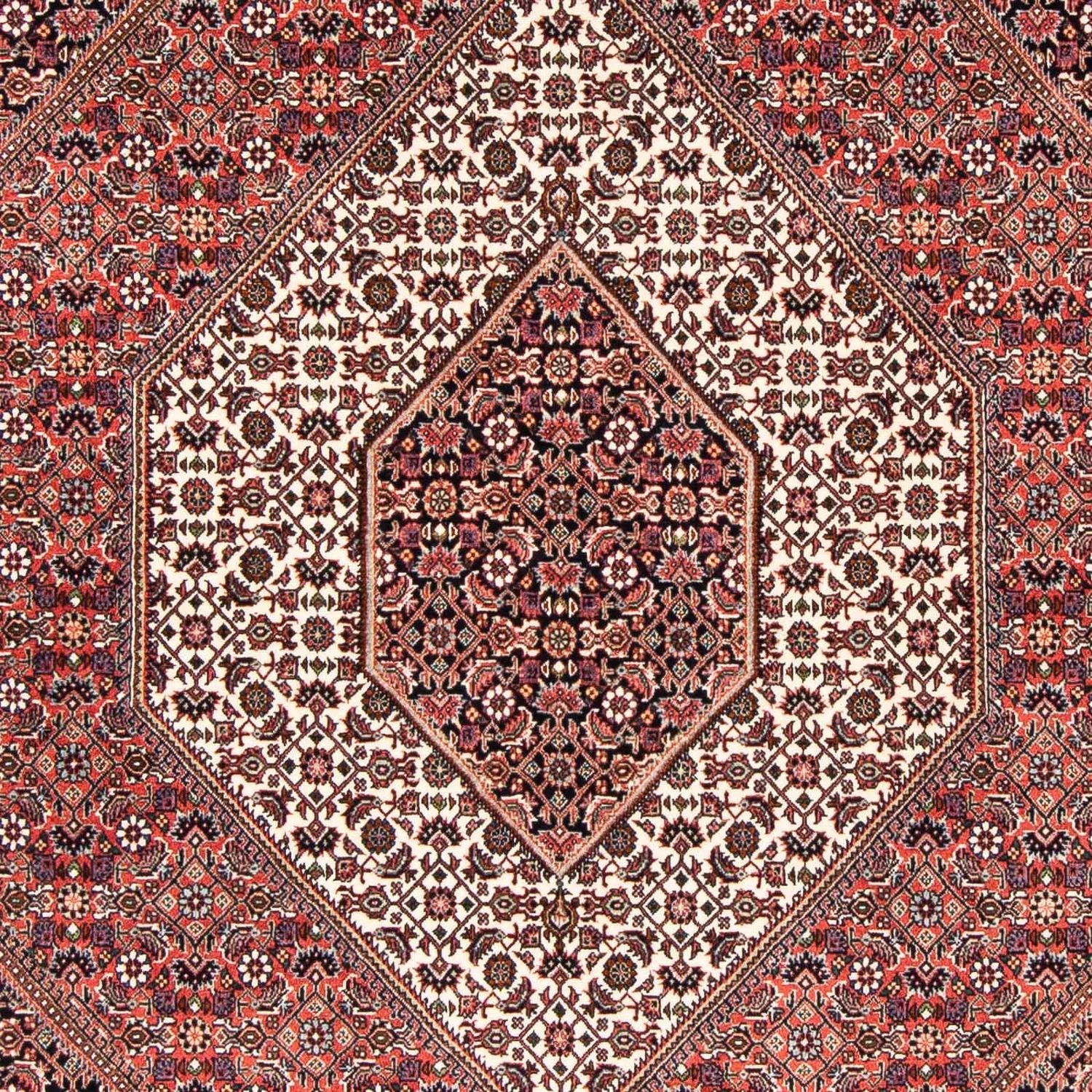 Alfombra persa - Bidjar - 227 x 171 cm - rojo claro