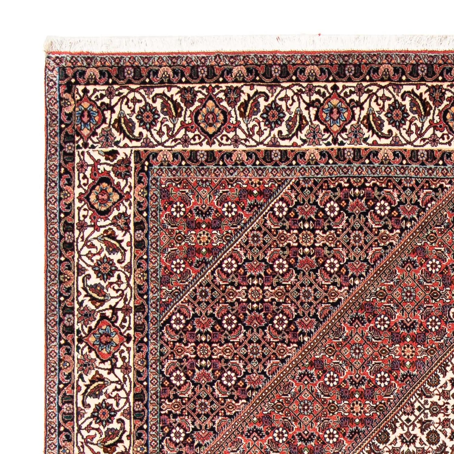 Alfombra persa - Bidjar - 227 x 171 cm - rojo claro