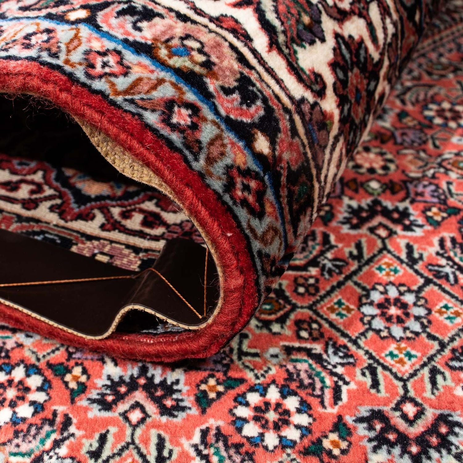 Alfombra persa - Bidjar - 227 x 171 cm - rojo claro