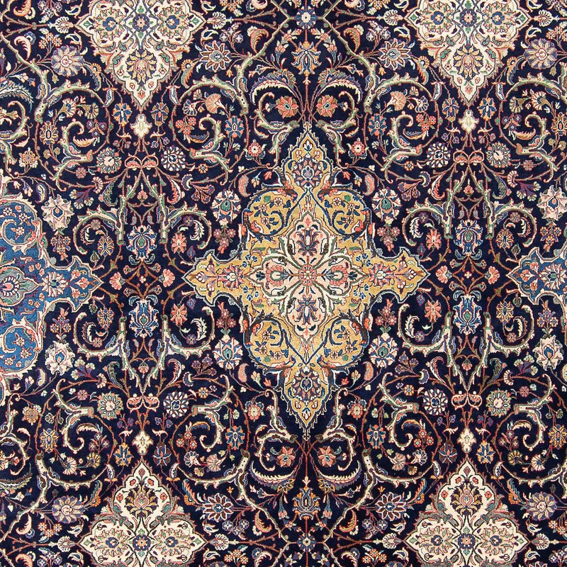 Alfombra persa - Clásica - 438 x 305 cm - azul oscuro