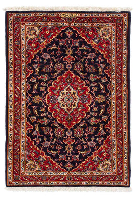 Alfombra persa - Keshan - 116 x 78 cm - azul oscuro