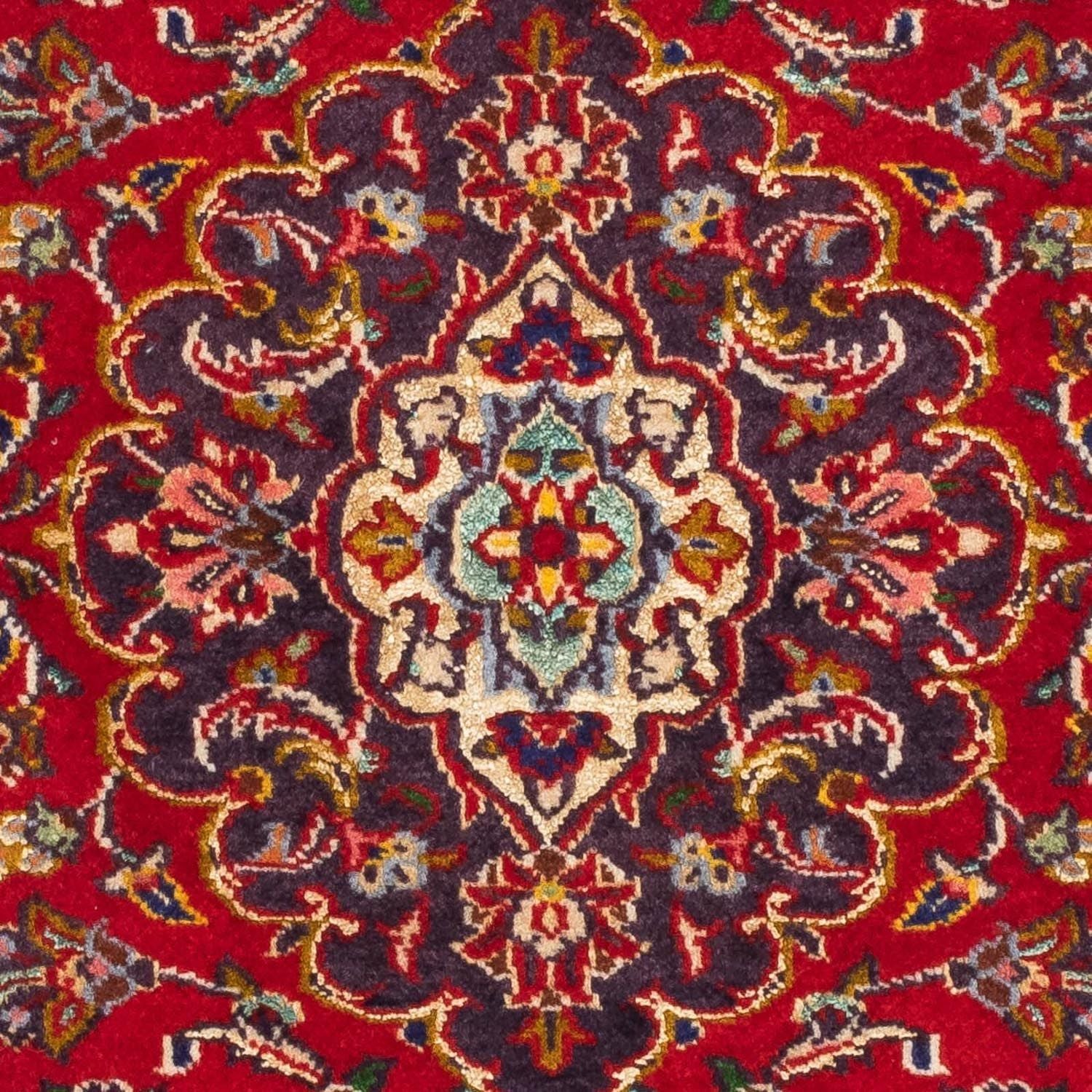 Alfombra persa - Keshan - 118 x 79 cm - rojo