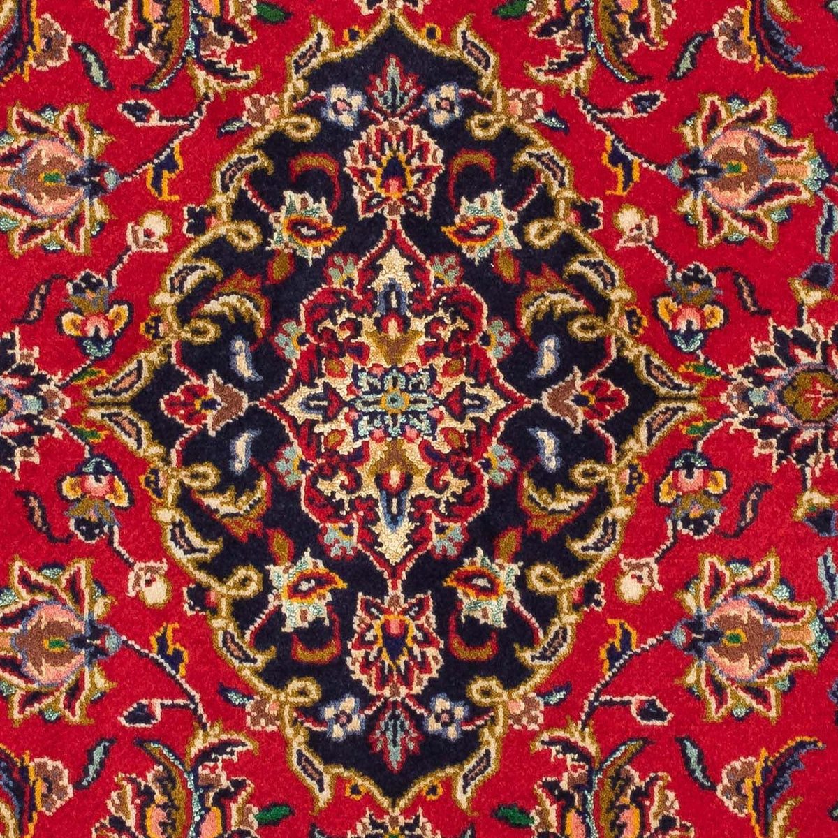 Alfombra persa - Keshan - 118 x 79 cm - rojo