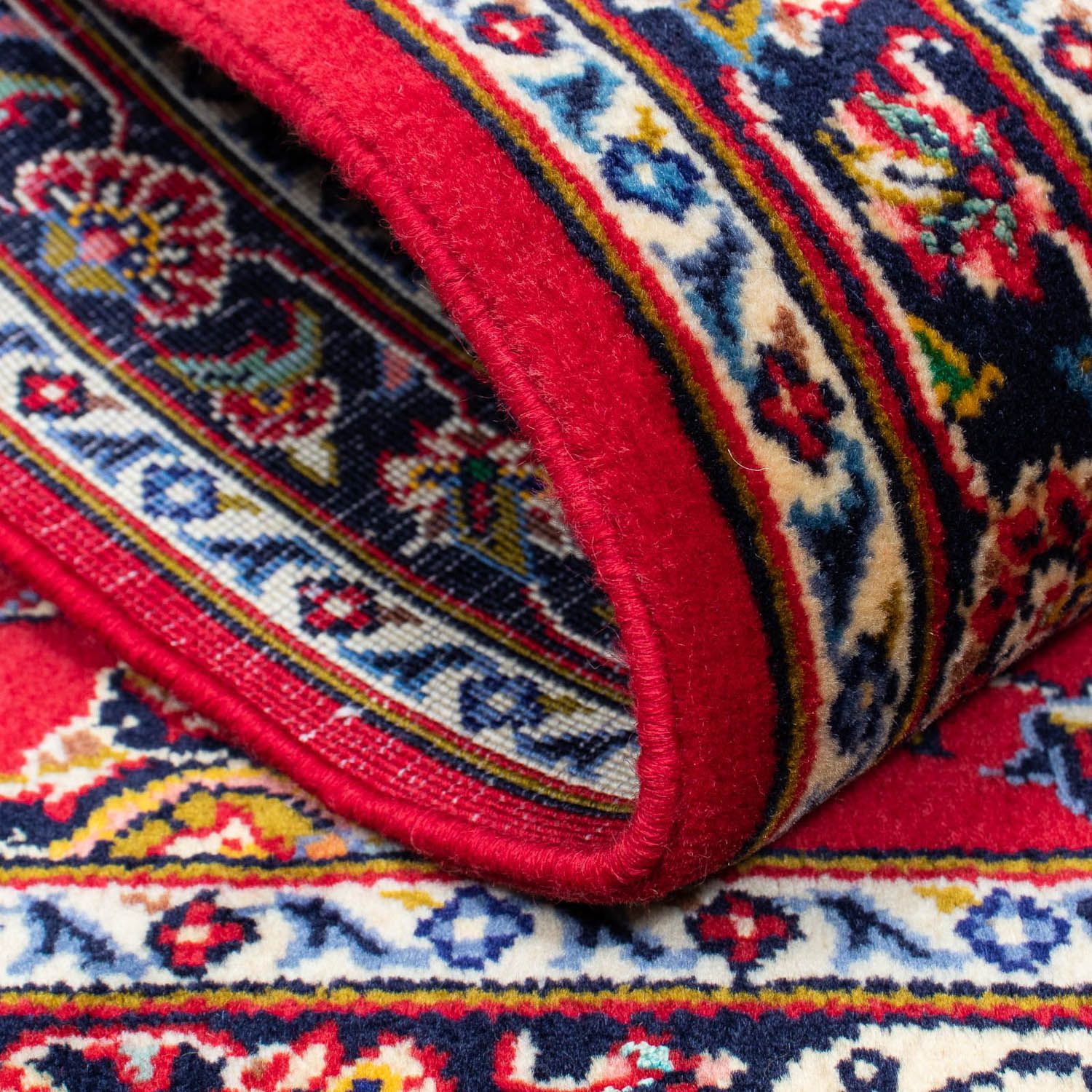 Alfombra persa - Keshan - 118 x 79 cm - rojo