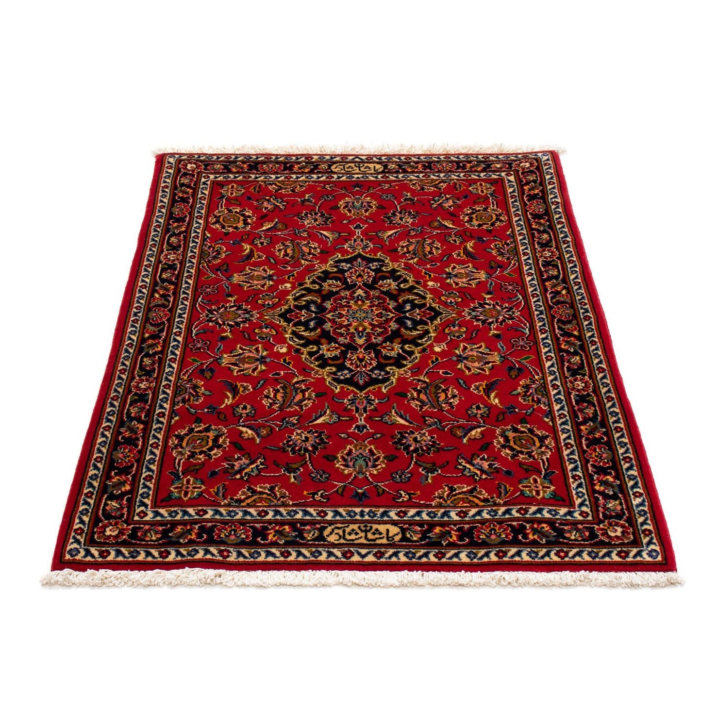 Alfombra persa - Keshan - 118 x 79 cm - rojo