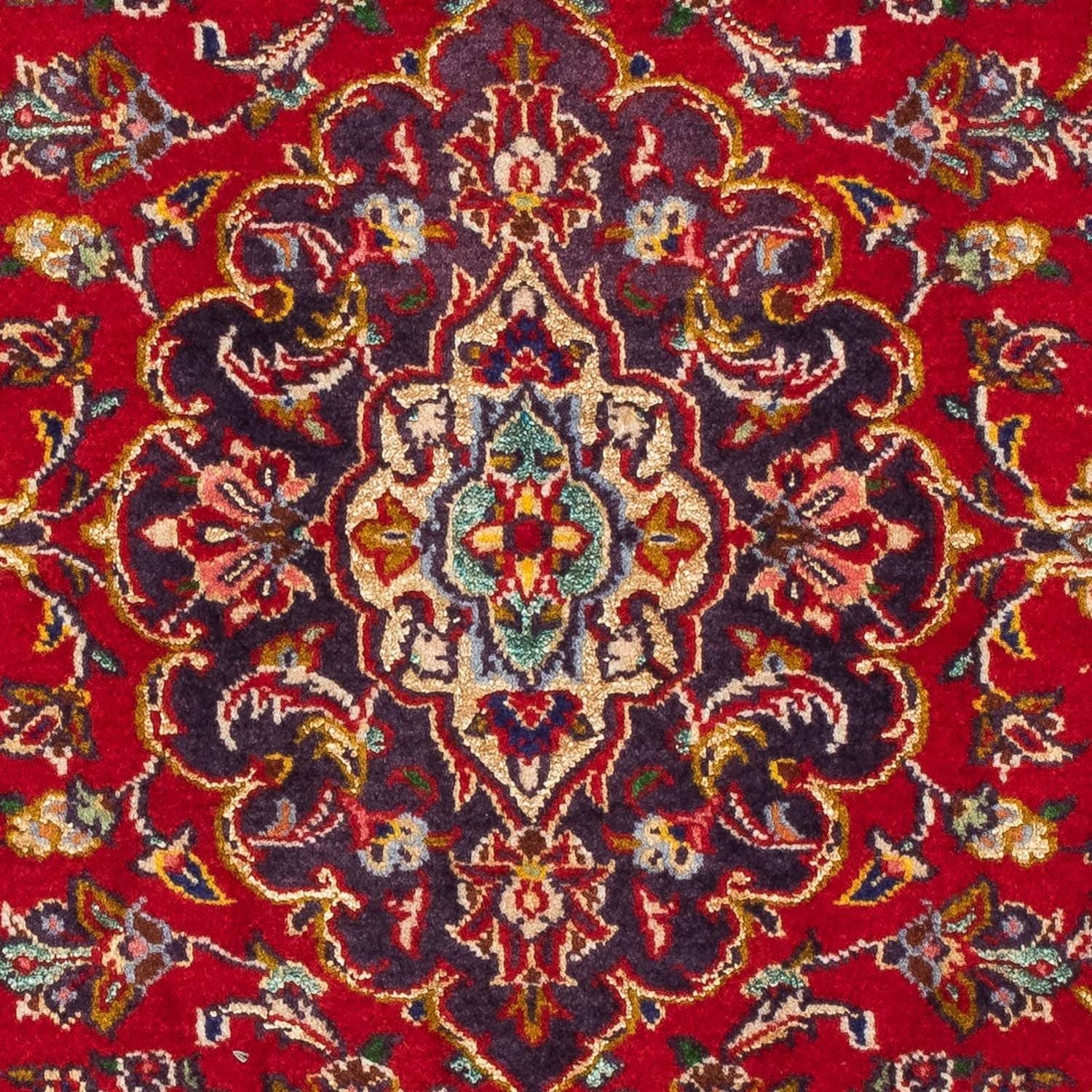 Alfombra persa - Keshan - 120 x 78 cm - rojo