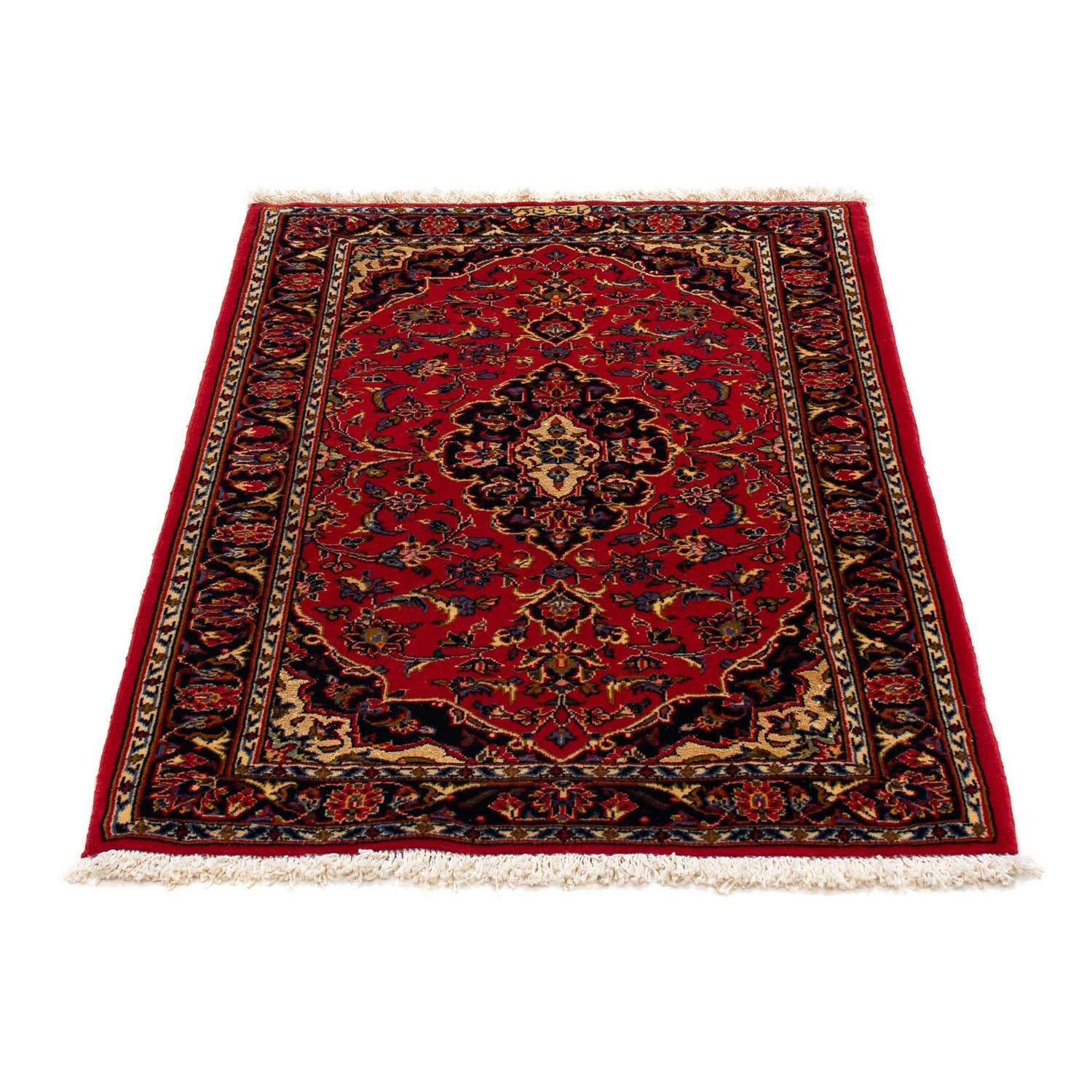 Alfombra persa - Keshan - 113 x 73 cm - rojo