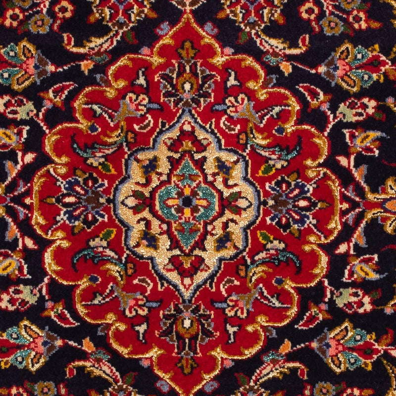 Alfombra persa - Keshan - 118 x 77 cm - azul oscuro