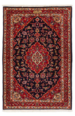 Alfombra persa - Keshan - 121 x 79 cm - azul oscuro