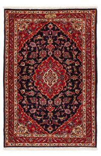 Alfombra persa - Keshan - 121 x 79 cm - azul oscuro
