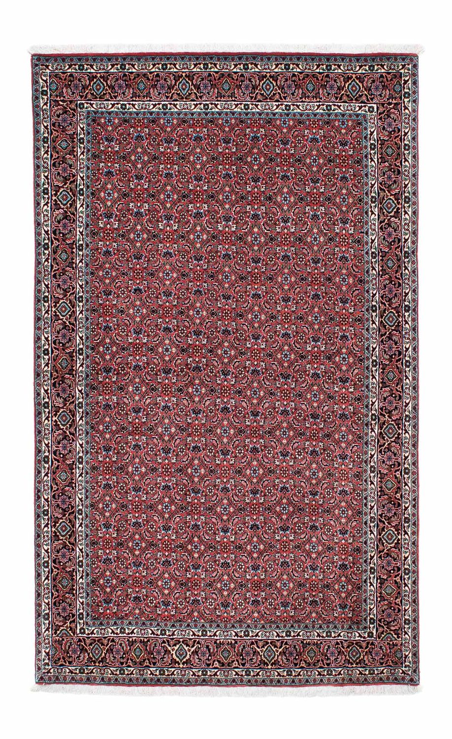 Alfombra persa - Bidjar - 213 x 133 cm - rojo claro