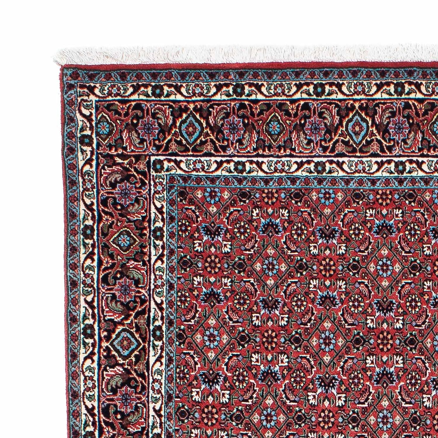 Alfombra persa - Bidjar - 213 x 133 cm - rojo claro