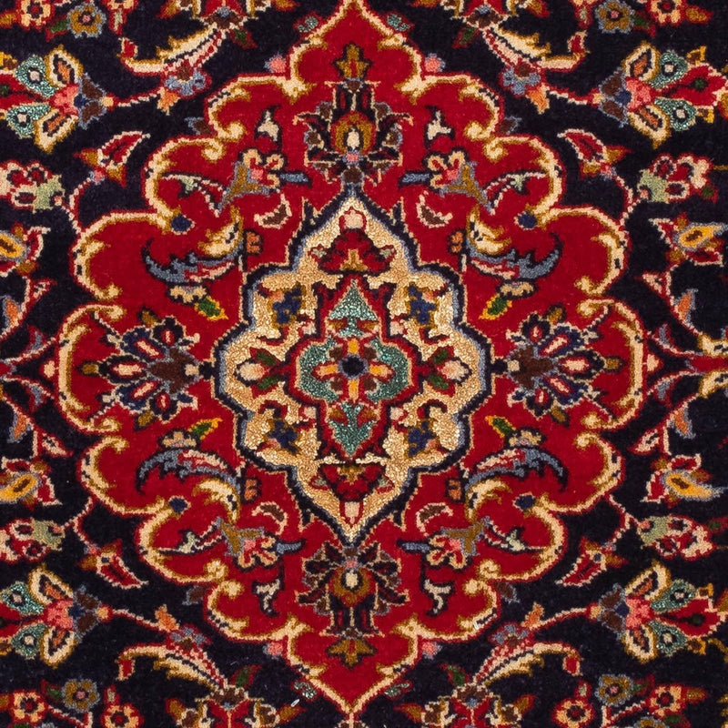Alfombra persa - Keshan - 119 x 80 cm - azul oscuro